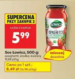 Biedronka Sos Łowicz, 500 g oferta