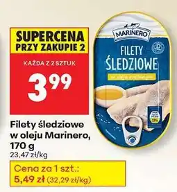 Biedronka Filety śledziowe w oleju Marinero 170 g oferta