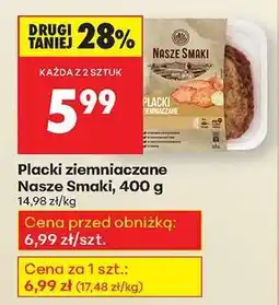 Biedronka Placki ziemniaczane Nasze Smaki, 400 g oferta