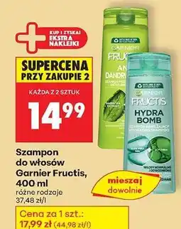 Biedronka Szampon do włosów Garnier Fructis, 400 ml oferta