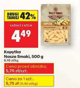 Biedronka Kopytka Nasze Smaki, 500 g oferta