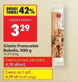 Biedronka Ciasto francuskie Bakello, 300 g oferta