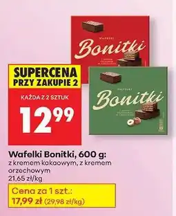 Biedronka Wafelki Bonitki, 600 g oferta