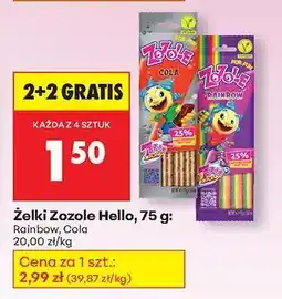 Biedronka Żelki Zozole Hello, 75 g oferta