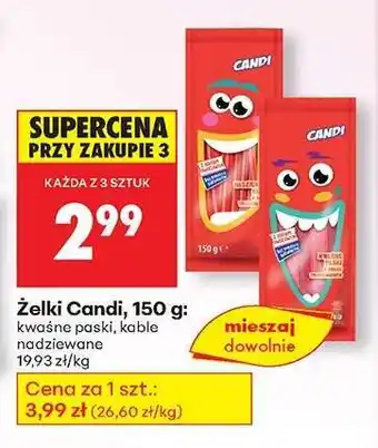 Biedronka Żelki Candi, 150 g oferta
