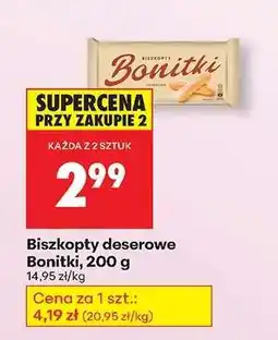 Biedronka Biszkopty deserowe Bonitki, 200 g oferta