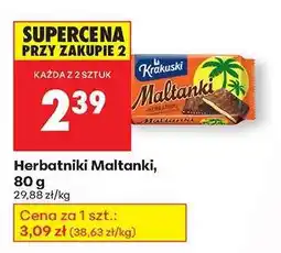 Biedronka Herbatniki Maltanki 80 g oferta