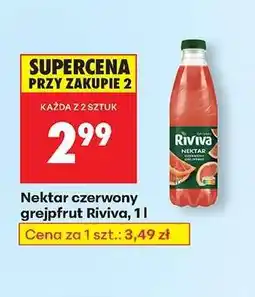 Biedronka Nektar czerwony grejpfrut Riviva, 1 l oferta