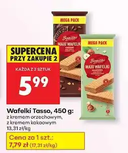 Biedronka Wafelki Tasso, 450 g oferta