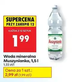 Biedronka Woda mineralna Muszynianka, 1,5 l oferta