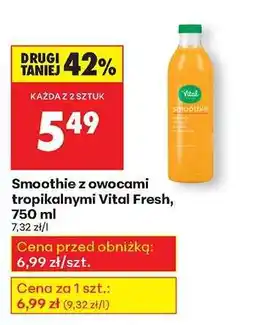 Biedronka Smoothie z owocami tropikalnymi Vital Fresh, 750 ml oferta