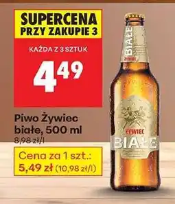 Biedronka Piwo Żywiec białe 500 ml oferta