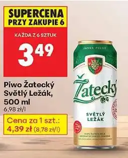 Biedronka Piwo Žatecký Světlý ležák 500 ml oferta
