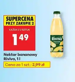 Biedronka Nektar bananowy Riviva , 1l oferta
