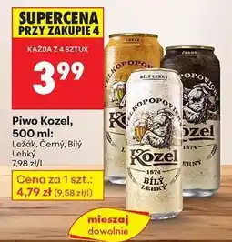 Biedronka Piwo Kozel, 500 ml oferta