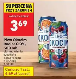 Biedronka Piwo Okocim Radler 0,0%, 500 ml oferta