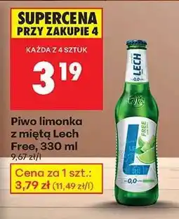 Biedronka Piwo limonka z miętą Lech Free, 330 ml oferta