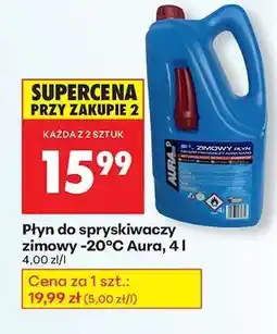 Biedronka Płyn do spryskiwaczy zimowy -20°C Aura, 4 l oferta