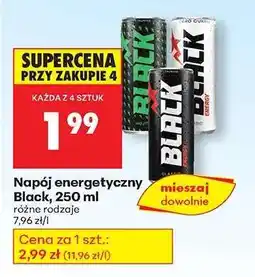 Biedronka Napój energetyczny Black, 250 ml oferta
