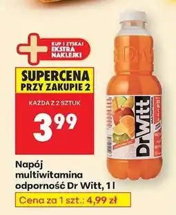 Biedronka Napój multiwitamina odporność Dr Witt, 1l oferta