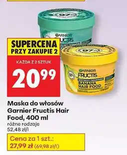 Biedronka Maska do włosów Garnier Fructis Hair Food, 400 ml oferta