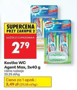 Biedronka Kostka WC Agent Max, 3x40 g oferta
