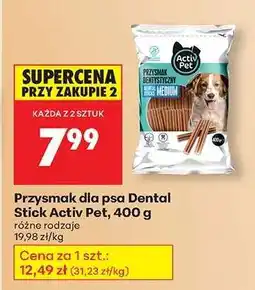 Biedronka Przysmak dla psa Dental Stick Activ Pet 400 g oferta