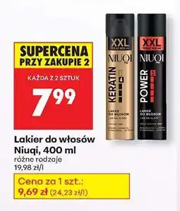 Biedronka Lakier do włosów NIUQI, 400 ml oferta