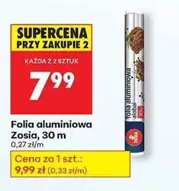 Biedronka Folia aluminiowa Zosia, 30 m oferta