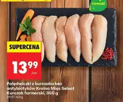 Biedronka Polędwiczki z kurczaka bez antybiotyków Kraina Mięs Select Kurczak farmerski, 350 g oferta