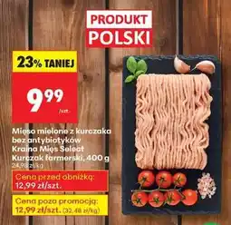 Biedronka Mięso mielone z kurczaka bez antybiotyków Kraina Mięs Select Kurczak farmerski 400 g oferta