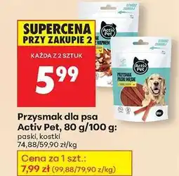 Biedronka Przysmak dla psa Activ Pet, 80 g/100 g oferta