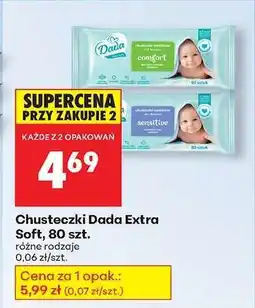 Biedronka Chusteczki Dada Extra Soft 80 szt oferta