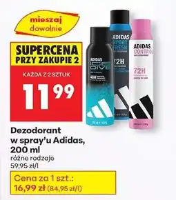 Biedronka Dezodorant w spray’u Adidas, 200 ml oferta