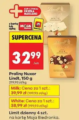 Biedronka Praliny Nuxor Lindt, 150 g oferta