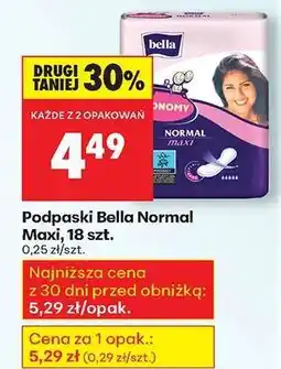 Biedronka Podpaski Bella Normal Maxi 18 szt oferta