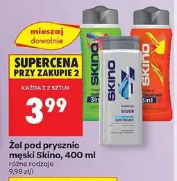Biedronka Żel pod prysznic męski Skino 400 ml oferta