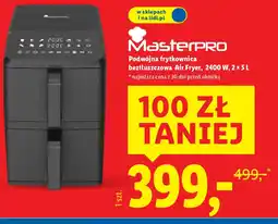 Lidl MasterPRO Podwójna frytkownica beztłuszczowa Air Fryer oferta