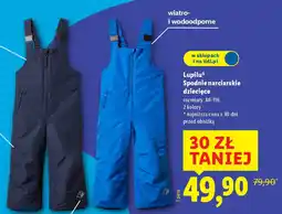 Lidl Spodnie narciarskie dziecięce oferta