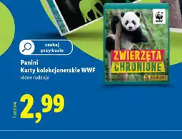 Lidl Panini Karty kolekcjonerskie WWF oferta