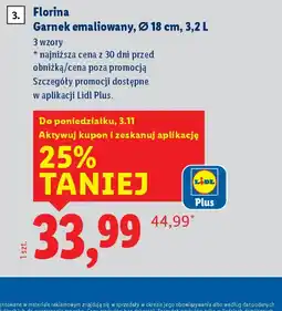 Lidl Florina Garnek emaliowany oferta