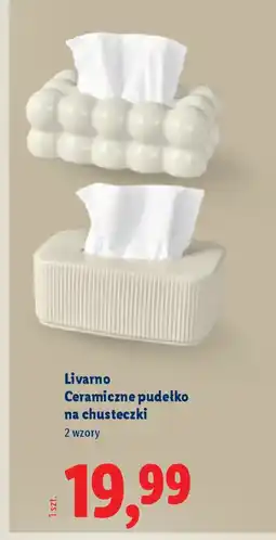 Lidl Livarno Ceramiczne pudełko na chusteczki oferta