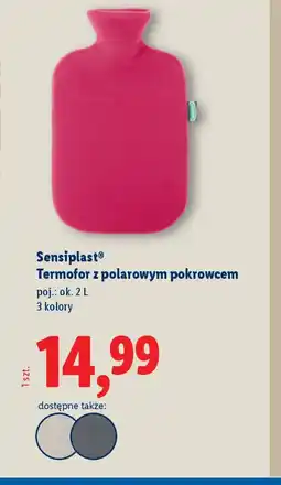 Lidl Sensiplast Termofor z polarowym pokrowcem oferta