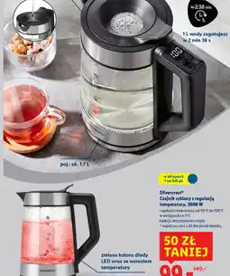 Lidl Czajnik szklany z regulacją temperatury oferta