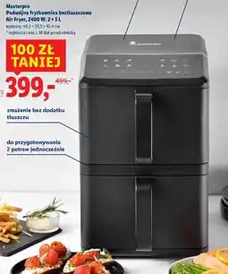Lidl Masterpro Podwójna frytkownica beztłuszczowa Air Fryer oferta