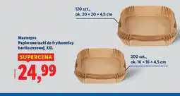 Lidl Masterpro Papierowe tacki do frytkownicy beztłuszczowej oferta