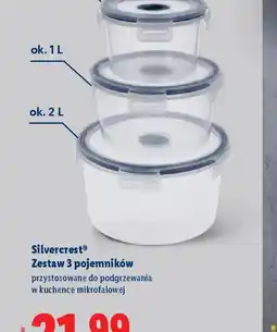 Lidl Silvercrest® Zestaw 3 pojemników oferta