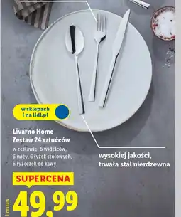 Lidl Livarno Home Zestaw 24 sztućców oferta