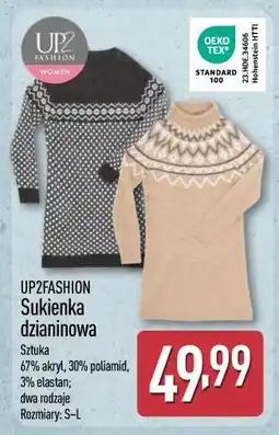 ALDI Sukienka damska dzianinowa Up2Fashion oferta