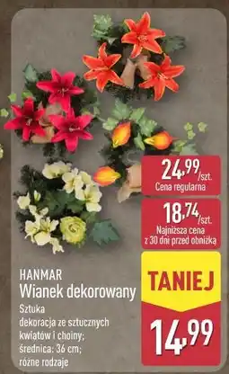 ALDI Wianek dekorowany 36 cm Hanmar oferta